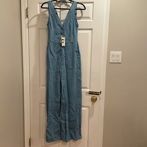 BCBG long denim jumper with tags